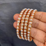 Premium Pearl Bangles (Set of 4)