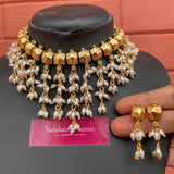 Premium Rice Pearls Layered Choker Set