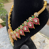 Kundan Jadau Grand Mango Short Chain Neckpiece