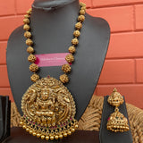 Premium Antique Matte Goddess Rudraksha Grand Short Chain set