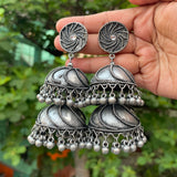 Premium German Silver Two layer Circle Jumkha