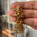 Premium Antique Gold Beads Lord Ganesha Grand Choker Set