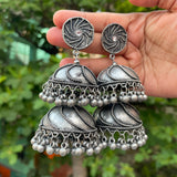 Premium German Silver Two layer Circle Jumkha