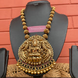 Premium Antique Matte Goddess Rudraksha Grand Short Chain set