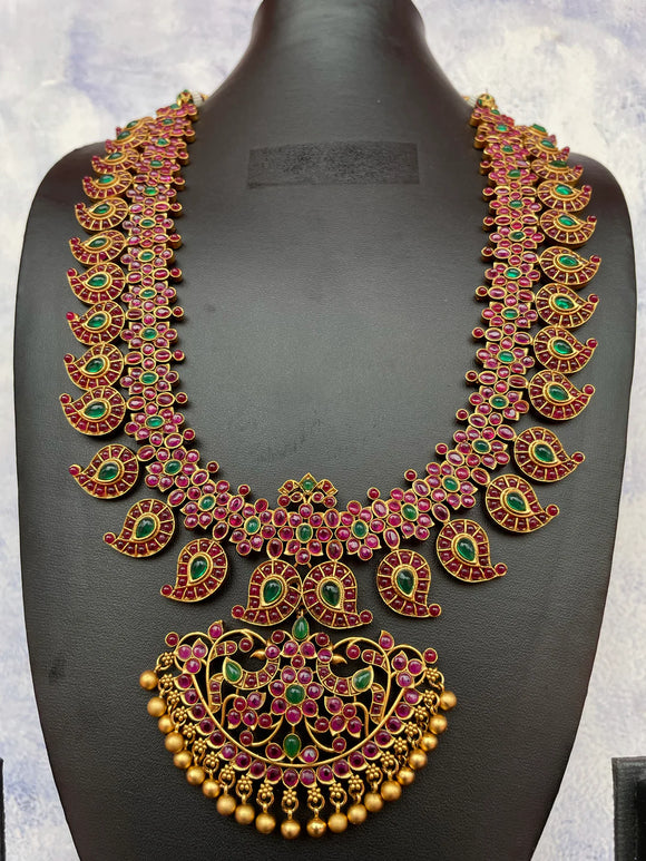 Premium Real kemp Mango Grabd Haram (Neckpiece Only)