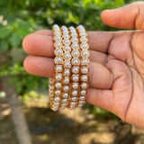 Premium Pearl Bangles (Set of 4)