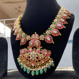 Kundan Jadau Grand Mango Short Chain Neckpiece